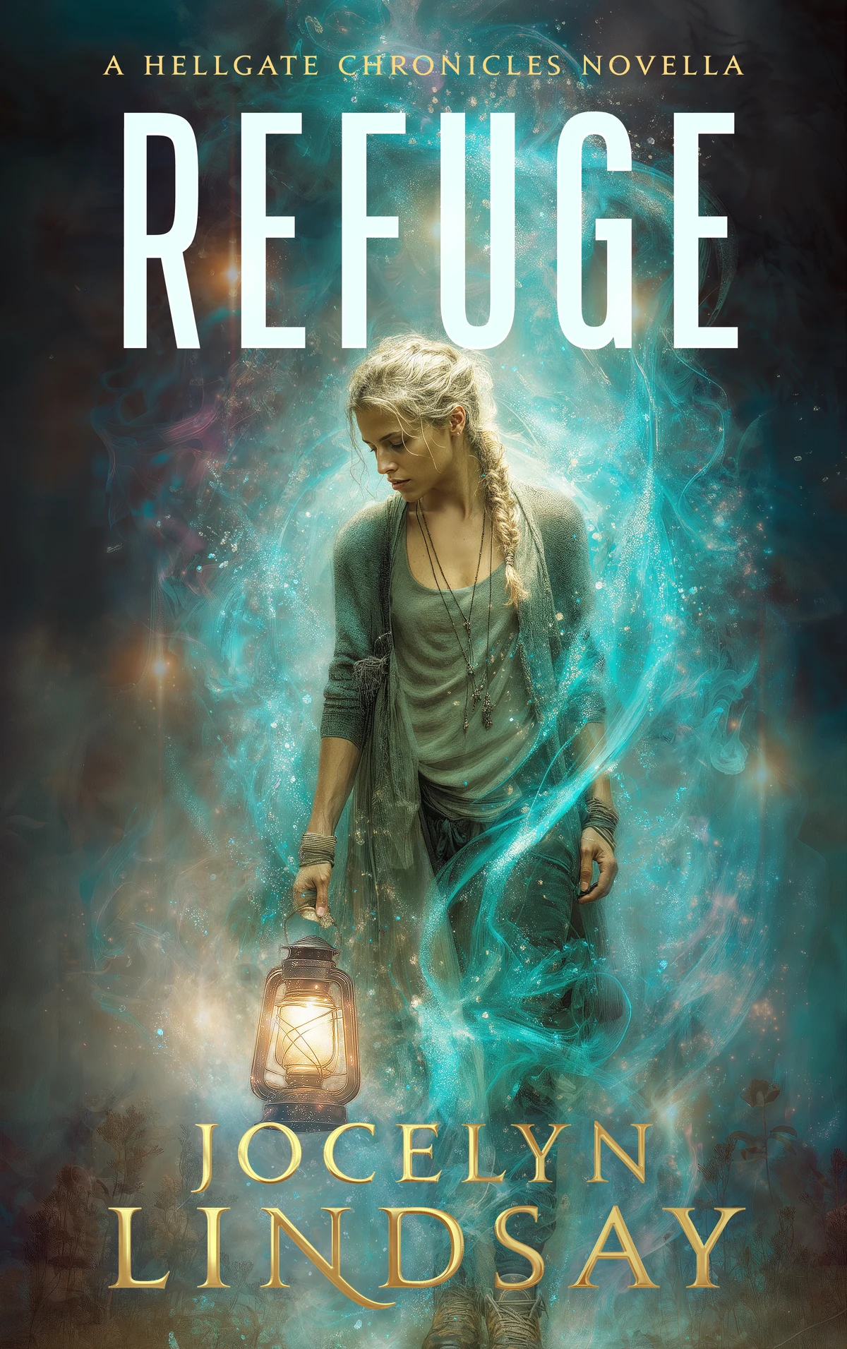 Refuge book cover, by Jocelyn Lindsay